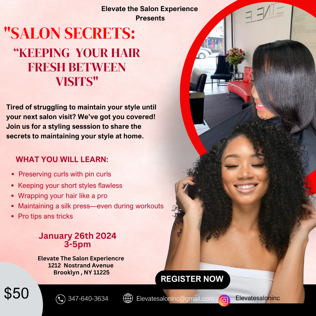 Salon Pro Secrets : Hair Maintenance class